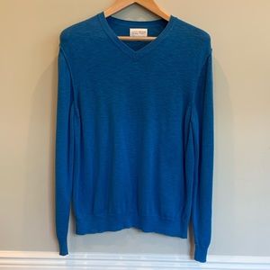Lucky Brand Mens Blue Knit Sweater